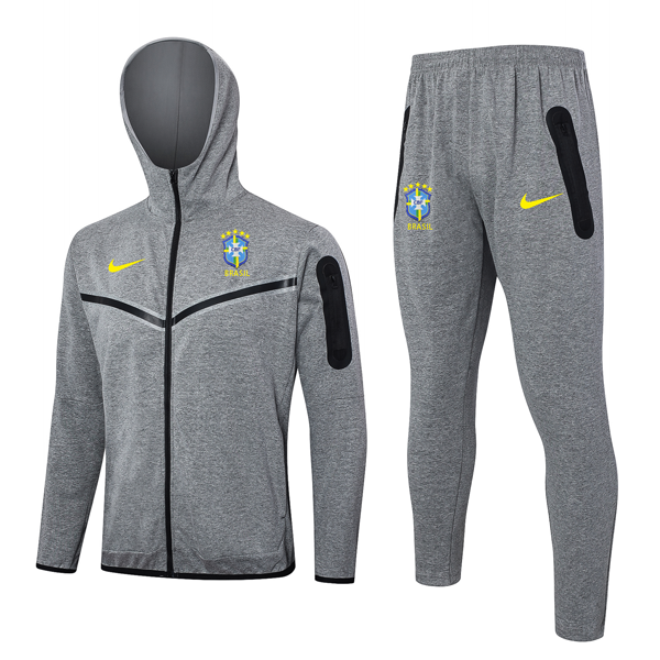 Chandal Con Capucha Brasil 2024/25 Gris 3